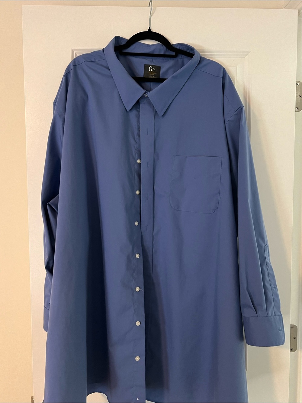 GS Men’s Blue Dress Shirt - Classic Long Sleeve size 24 Like New